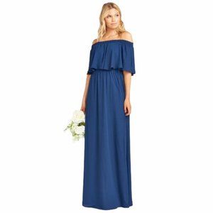 Show Me Your Mumu Hacienda Maxi Dress Rich Navy